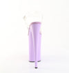 BEYOND-008 Plateau Sandaletten Transparent/Lila | Pleaser