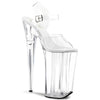 BEYOND-008 Plateau Sandaletten Klar | Pleaser