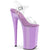 BEYOND-008 Plateau Sandaletten Transparent/Lila | Pleaser