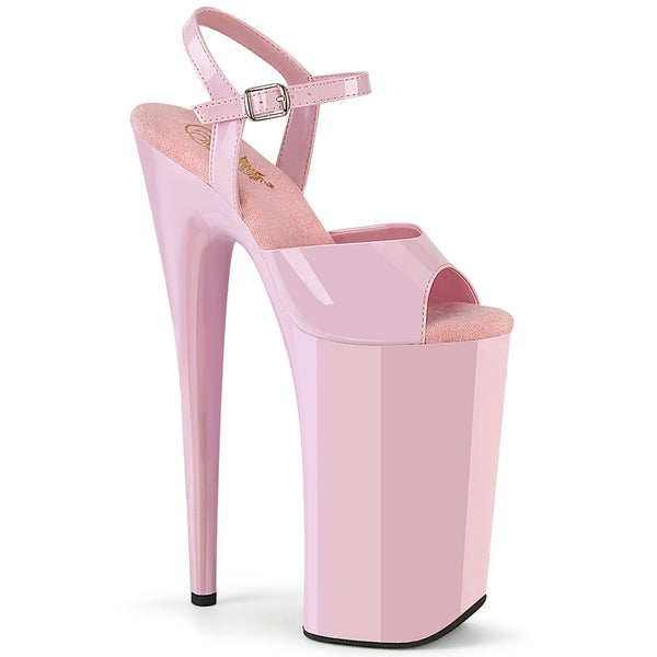 BEYOND-009 Plateau Sandaletten Pink Lack von Pleaser