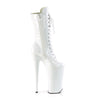 BEYOND-1050 Plateau Stiefeletten - Weiß Lack | Pleaser