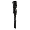 BEYOND-3028 Plateau Overknee Stiefel Schwarz | Pleaser