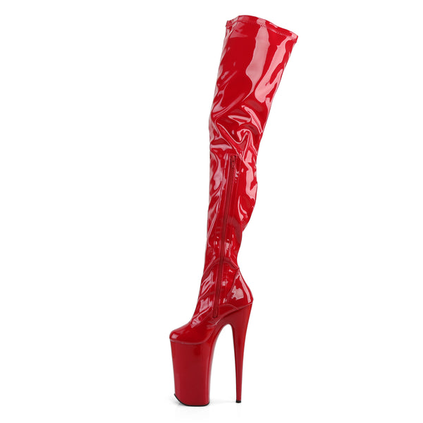 BEYOND-4000 Plateau Stiefel Rot Lack von Pleaser – Ansicht 3