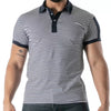 Schwarzes Sailor Stripes-Poloshirt | TOF Paris