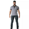 Schwarzes Sailor Stripes-Poloshirt von TOF Paris – Ansicht 3