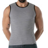 Schwarzes Sailor Stripe Tank Top im maritimen Designer Look | TOF Paris
