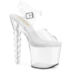 BLISS-708 - Plateau High Heel Sandaletten - Transparent | Pleaser