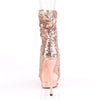 BLONDIE-R-1008 Plateau Stiefeletten - Rose Gold | Pleaser
