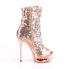 BLONDIE-R-1008 Plateau Stiefeletten - Rose Gold | Pleaser