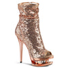 BLONDIE-R-1008 Plateau Stiefeletten - Rose Gold | Pleaser