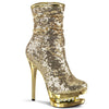 BLONDIE-R-1009 Plateau Stiefeletten - Gold | Pleaser
