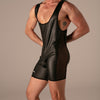 Rebel Zip-Singlet Schwarz von Absolu Male