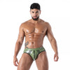 Khakifarbener Bottomless Latex Second Skin-Slip | TOF Paris