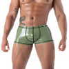Khakifarbene Trunk Latex Second Skin-Boxershorts | TOF Paris