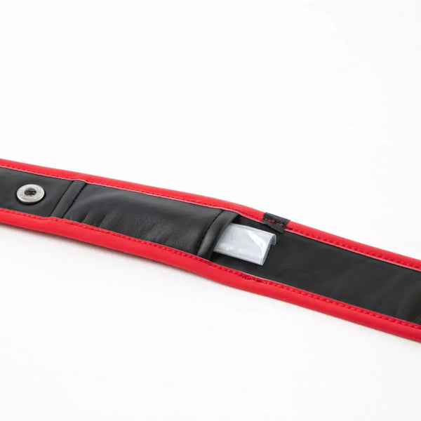 Schwarzrotes Neoprene Armband mit kraftvollem Sport Look von TOF Paris – Ansicht 5