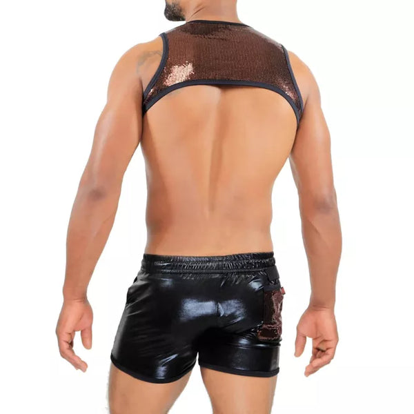 Kupferfarbenes Broadway Harness mit elegantem Designer Look von TOF Paris – Ansicht 6
