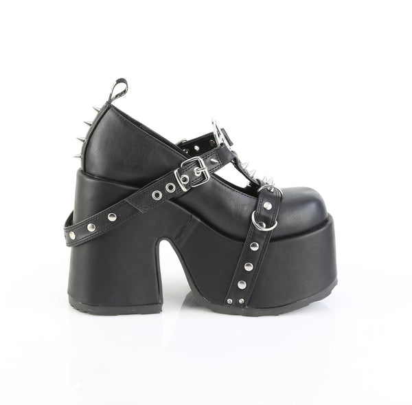CAMEL-33 Plateau Schuhe Schwarz Matt von DemoniaCult – Ansicht 5