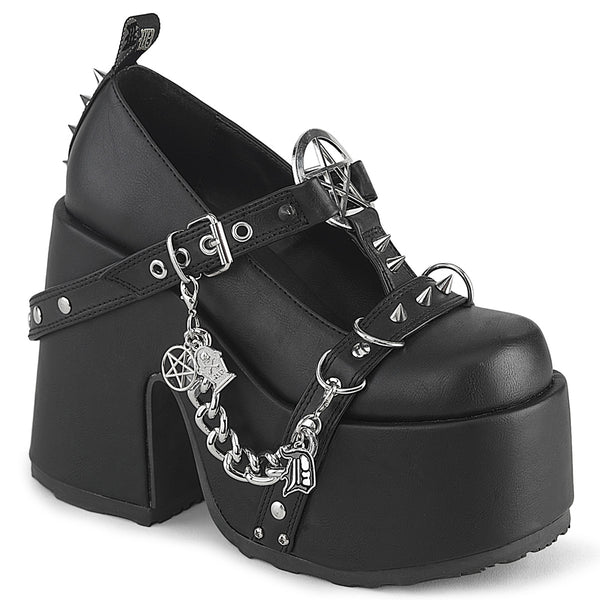 CAMEL-33 Plateau Schuhe Schwarz Matt von DemoniaCult