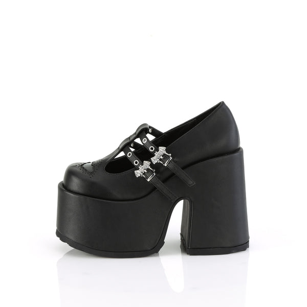 CAMEL-55 Plateau Schuhe Schwarz Matt von DemoniaCult – Ansicht 3