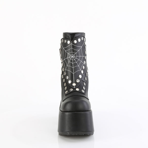 CAMEL-70 Plateau Stiefel Schwarz Matt von DemoniaCult – Ansicht 2