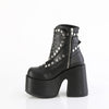 CAMEL-70 Plateau Stiefel Schwarz Matt von DemoniaCult – Ansicht 3