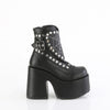 CAMEL-70 Plateau Stiefel Schwarz Matt von DemoniaCult – Ansicht 5