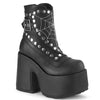 CAMEL-70 Plateau Stiefel Schwarz Matt von DemoniaCult