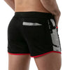 Shorts, Schwarz Camouflage - sportliches Design mit Reißverschlusstasche | TOF Paris