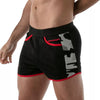 Shorts, Schwarz Camouflage - sportliches Design mit Reißverschlusstasche | TOF Paris