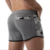 Shorts, Grau Camouflage - sportliches Design mit Reißverschlusstasche | TOF Paris