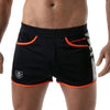 Shorts, Marineblau Camouflage - sportliches Design mit Reißverschlusstasche | TOF Paris