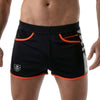 Shorts, Marineblau Camouflage - sportliches Design mit Reißverschlusstasche | TOF Paris