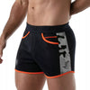 Shorts, Marineblau Camouflage - sportliches Design mit Reißverschlusstasche | TOF Paris