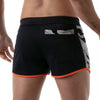 Shorts, Marineblau Camouflage - sportliches Design mit Reißverschlusstasche | TOF Paris
