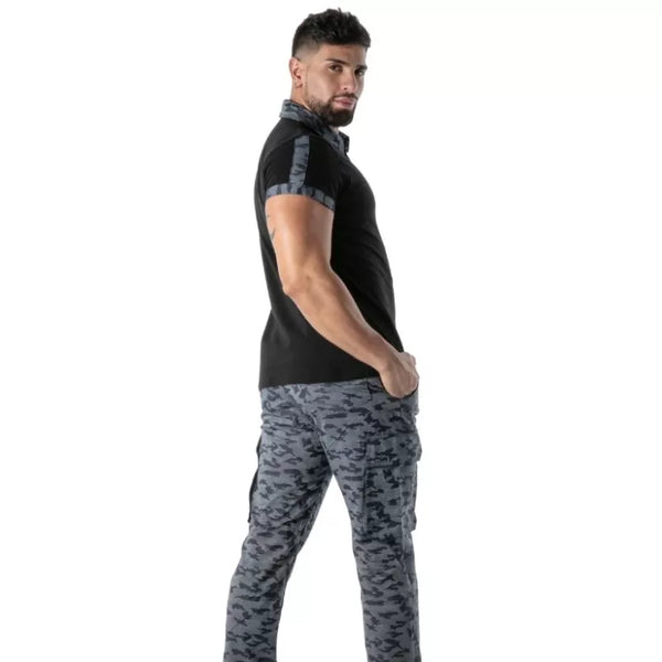 Schwarzes Poloshirt von TOF Paris – Ansicht 3