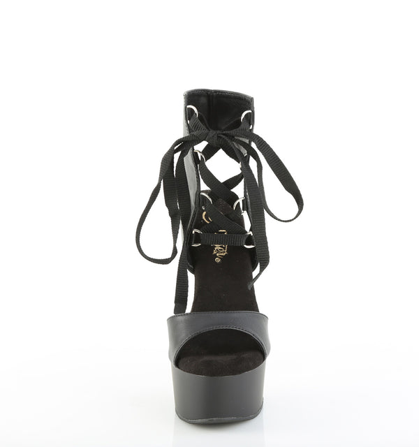 CAPTIVA-600-14 Plateau Sandaletten Schwarz von Pleaser – Ansicht 2