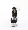 CAPTIVA-608 Plateau Sandaletten Transparent/Schwarz Strass von Pleaser – Ansicht 2