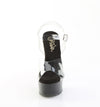 CAPTIVA-608 Plateau Sandaletten Transparent/Schwarz Strass von Pleaser – Ansicht 2