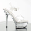 CAPTIVA-608 Plateau Sandaletten schwarz | Pleaser