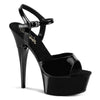 CAPTIVA-609 Plateau Sandaletten Schwarz Strass | Pleaser