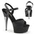 CAPTIVA-609 Plateau Sandaletten Schwarz/Matt Strass | Pleaser