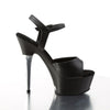 CAPTIVA-609 Plateau Sandaletten Schwarz/Matt Strass | Pleaser