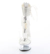 CAPTIVA-624RS Plateau Sandaletten Transparent Strass/Glitzer von Pleaser – Ansicht 2
