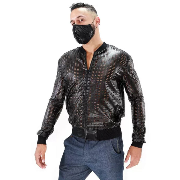 Schwarze Centurion Weste im markanten Combat Style von TOF Paris – Ansicht 4