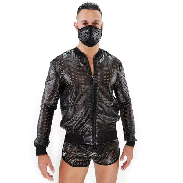 Schwarze Centurion Weste im markanten Combat Style von TOF Paris – Ansicht 6