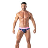 Sportliche Herren-Slips mit elastischem Jacquard-Bund, Marineblau | TOF Paris