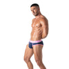 Sportliche Herren-Slips mit elastischem Jacquard-Bund, Marineblau | TOF Paris