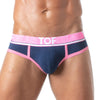 Sportliche Herren-Slips mit elastischem Jacquard-Bund, Marineblau | TOF Paris