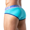 Herren Slips Türkis, weiche Bi-Stretch Baumwolle, elastischer Jacquardbund | TOF Paris
