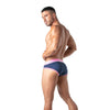 Sportliche Herren-Slips mit elastischem Jacquard-Bund, Marineblau | TOF Paris